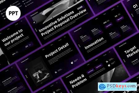 Purple Gradient Business Proposal PPT