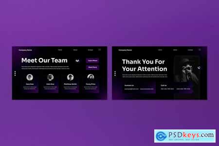 Purple Gradient Business Proposal PPT