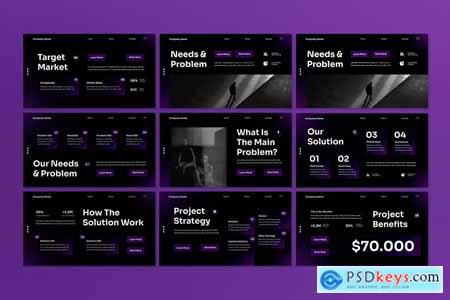 Purple Gradient Business Proposal PPT