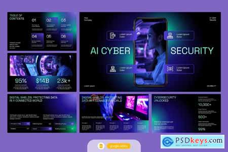 Navy Green AI Cyber Security
