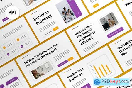 White Purple Modern Business Proposal PPT