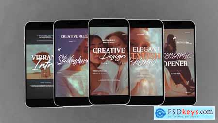 Vertical Stylish Kinetic Typography Slides 58655124