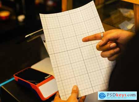 Paper Menu Mockup