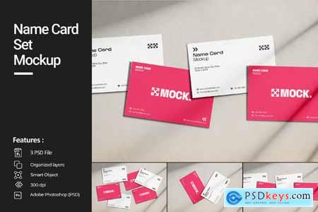 Name Card Set Mockup