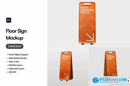 Floor Sign Mockup