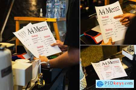 Paper Menu Mockup