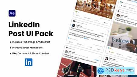 LinkedIn Post UI Mockups 37149785