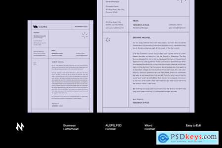 Modern Minimal Letterhead
