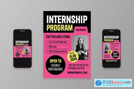 Internship Program Flyer Set