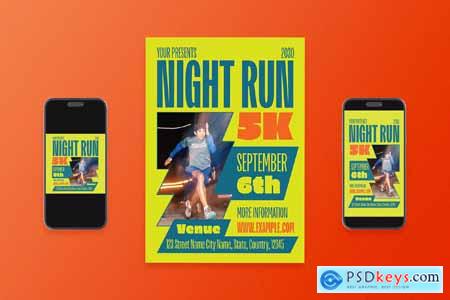 Night Run Flyer Set