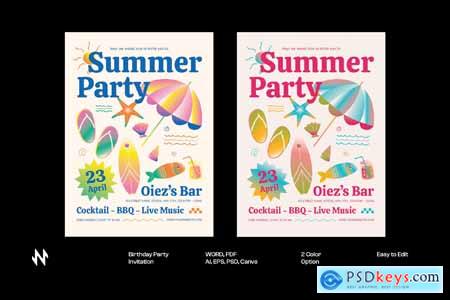 Summer Party Invitation