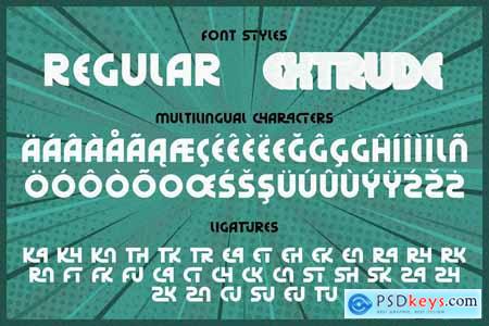 Retro Rush - Bold Display Font