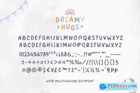 Dreamy Hugs - A Display Font