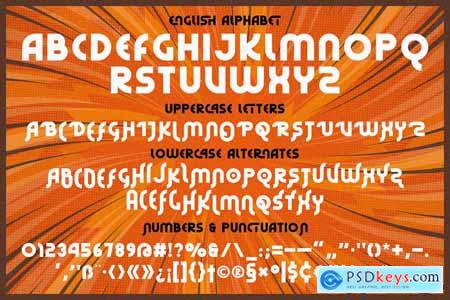 Retro Rush - Bold Display Font