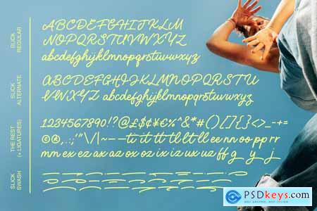 Slick Script Font