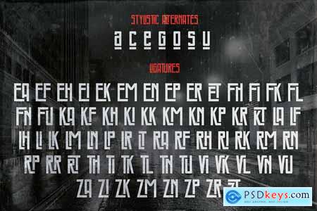 Noirline Modern Label Font