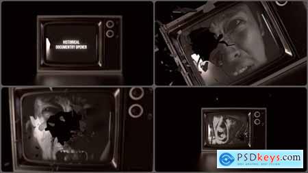 History Documentary Opener Shatter Glass TV 58802717