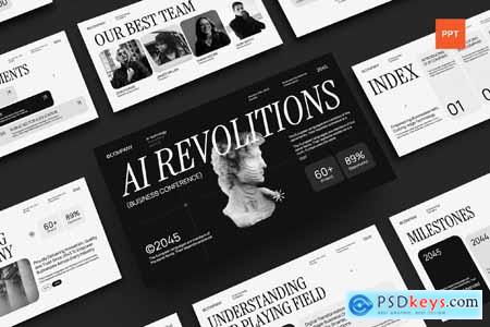 Black White Modern AI Business Conference 001