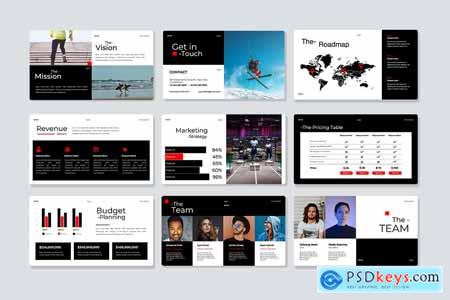 Modern Sport Fashion Brand Powerpoint - Keun
