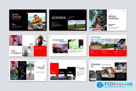 Modern Sport Fashion Brand Powerpoint - Keun