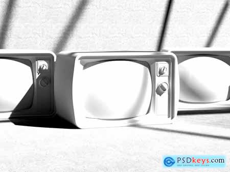 Retro TV Mockup