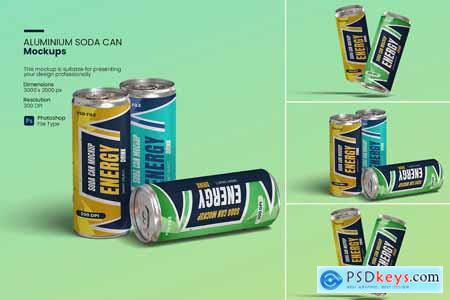 Aluminium Soda Can Mockups
