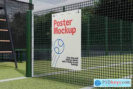 Poster Tennis Court Mockup L64YY9P Poster Tennis Court Mockup L64YY9P