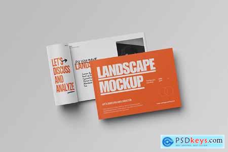 Landscape Magazine Mockup Landscape Magazine Mockup