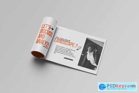 Landscape Magazine Mockup
