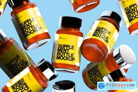 Supplement Bottle Mockup