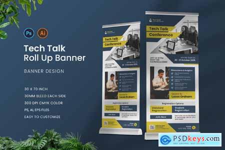 Tech Talk Conference Roll Up Banner