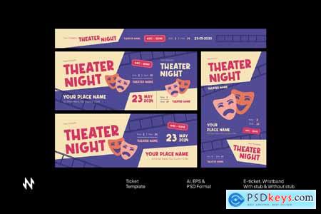 Retro Theater Ticket