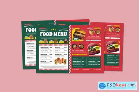 Horizontal Retro Food Menu