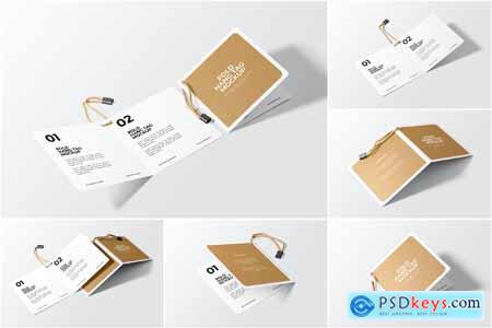 Fold Hang Tag Label Mockup Fold Hang Tag Label Mockup