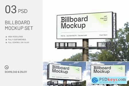 Advertising Billboard Mockup Set