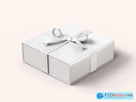 Gift Box Branding Mockup Set