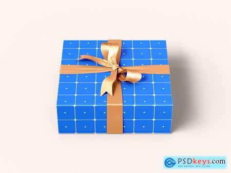 Gift Box Branding Mockup Set