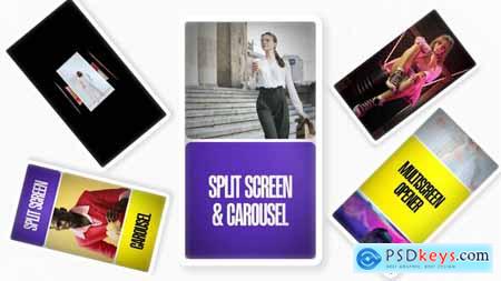 Vertical Split Screen Carousel Style 58891338 