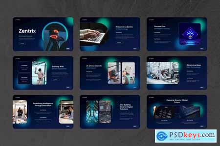 Zentrix - AI Technology PowerPoint Template