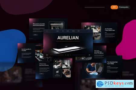 Aurelian - Business Pitch Deck PowerPoint Template