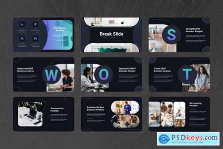 Meridian - Business Strategy PowerPoint Template