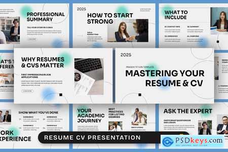 Resume CV Google Slides