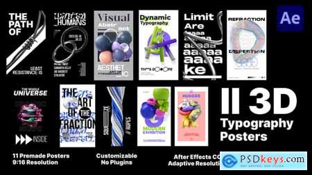 3D Typography Posters 58893501
