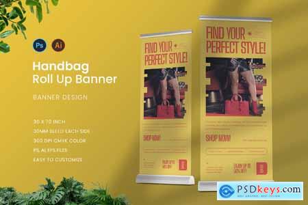 Fashion Handbag Roll Up Banner