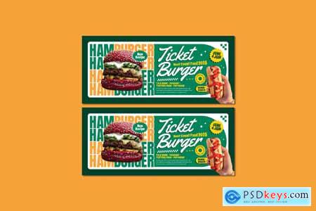 Hamburger Ticket Festival Design