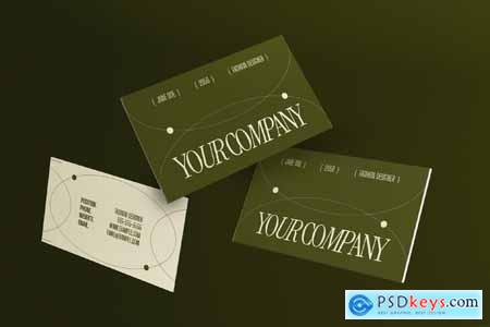 Green Beige Utilitarian Business Card