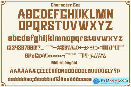 Brasswood  Vintage Display Serif Typeface