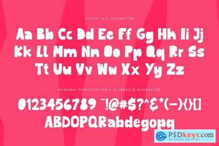 Cutlet - Playful Papercut Font