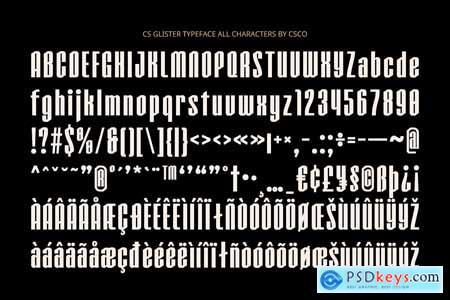 Glister  Bold Font