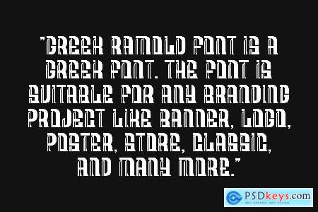 Greek Ramold Font